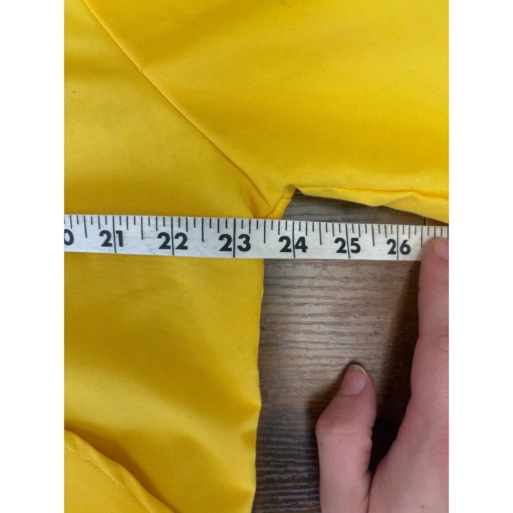 VINTAGE Walt Disney Productions Mickey Mouse Zip Front Hoodie Park Jacket Yellow